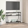 vidaXL Konsollbord med hylle Svart Eik 100 x 29 x 75 cm Konstruert tre