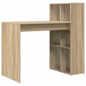 vidaXL Skrivebord Sonoma eik Konstruert tre 108 x 55 x 103.5 cm