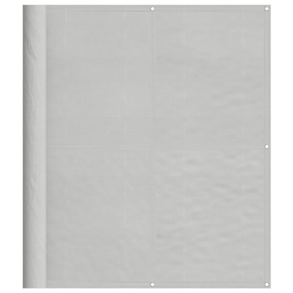 vidaXL Balkongskjerm lysegrå 120x500 cm 100% polyester oxford
