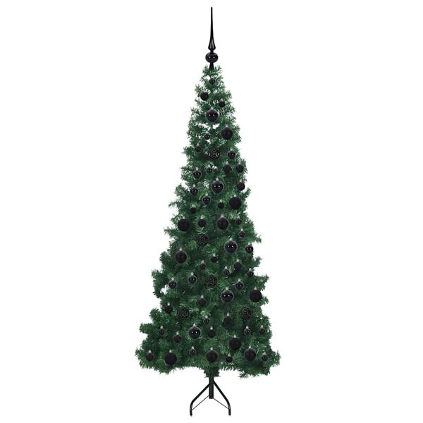 vidaXL Hj&oslash;rne Kunstig Jul Tre med 300 LED gr&oslash;nn 180 cm PVC og metall