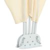 vidaXL Sammenleggbar sidemarkise for terrasse krem 240x160 cm