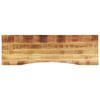 vidaXL Skrivebordsplate med kurve 160x50x2,5 cm heltre grovt mangotre
