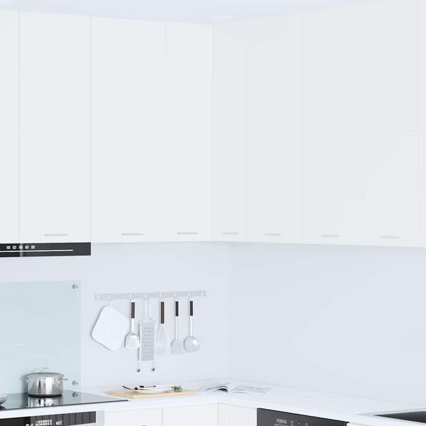 vidaXL Hengende skap med lagring Hvit 57 x 57 x 100 cm Konstruert tre