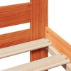 vidaXL Sengeramme uten madrass voksbrun 140x200 cm heltre furu