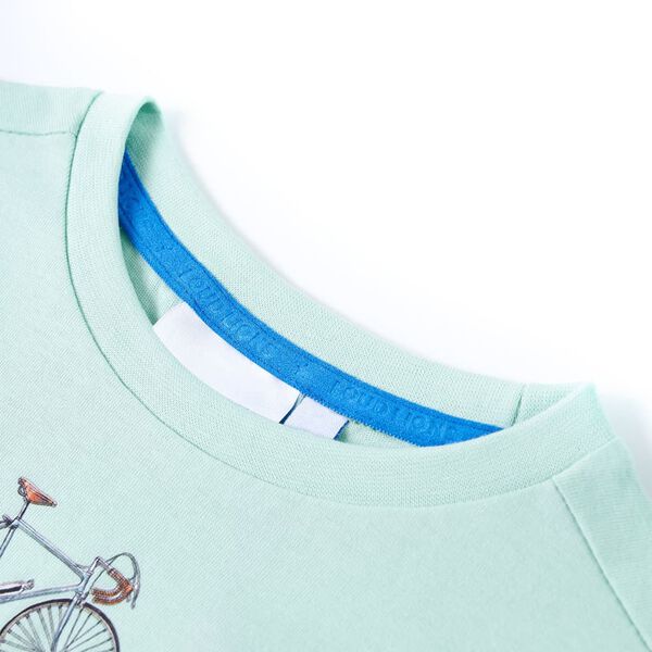 T-skjorte for barn lysemynte 116