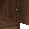 vidaXL Sminkebord med skuff 3 pcs Brun 40 x 41 x 75 cm Konstruert tre