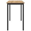 vidaXL bord Artisan Eik 100 x 50 x 76,5 cm Konstruksjonsvirke og st&aring;l