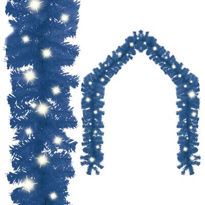 vidaXL Julekrans med LED-lys 20 m blå