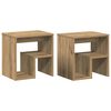 vidaXL Nattbord 2 stk artisan eik 40x30x40 cm konstruert tre