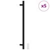 vidaXL Skaph&aring;ndtak 5 stk svart 320 mm rustfritt st&aring;l
