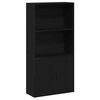 vidaXL Bokhylle svart eik 60x24x120 cm konstruert tre