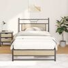 vidaXL Sengeramme uten madrass sonoma eik 100x200 cm konstruert tre
