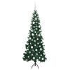 vidaXL Hj&oslash;rne Kunstig Jul Tre med 300 LED gr&oslash;nn 180 cm PVC og metall