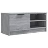 vidaXL TV-benk gr&aring; sonoma 80x35x36,5 cm konstruert tre