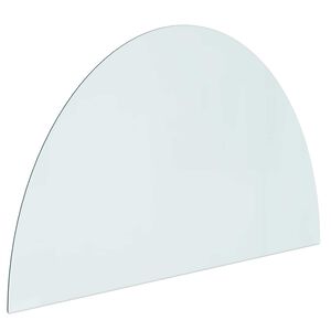 vidaXL Peisglassplate Gjennomsiktig 1000 x 600 mm Glass