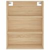 vidaXL Highboard sonoma eik 69,5x34x180 cm konstruert tre