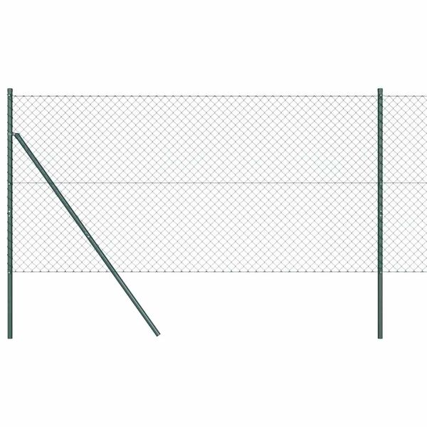 vidaXL Gjerdep&aring;le gr&oslash;nn 10 x 1 m (40 x 40 mm nett) St&aring;l og PVC