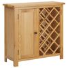vidaXL Vinskap for 11 flasker 80x32x80 cm heltre eik