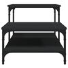 vidaXL Salongbord svart 100x50,5x45 cm konstruert tre
