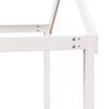 vidaXL Køyeseng med tak hvit 90x190 cm heltre furu