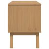 vidaXL TV-benk OLDEN hvit og brun 114x43x57 cm heltre furu