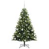 vidaXL Kunstig Hengt Julegran med 150 LED-lys gr&oslash;nn 150 cm PVC og PE