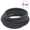 vidaXL Luftslange svart 5 m hybrid gummi og PVC