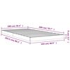 vidaXL Sengeramme 100x200 cm heltre furu