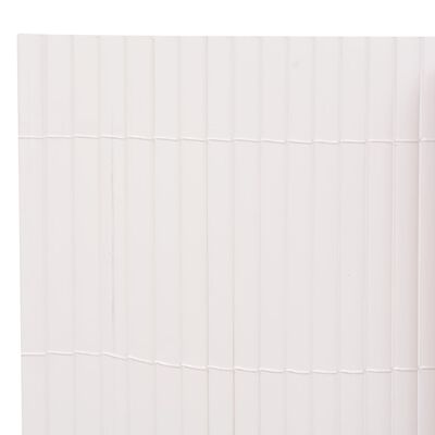 vidaXL Dobbelsidet hagegjerde 110x400 cm hvit