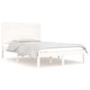 vidaXL Sengeramme hvit heltre 120x190 cm Small Double