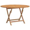 vidaXL Sammenleggbart hagebord &Oslash; 110x75 cm heltre teak