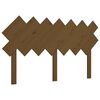 vidaXL Sengegavl honningbrun 141x3x80,5 cm heltre furu