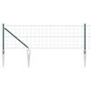 vidaXL Euro-gjerde med pigger 10 x 0,6 m PVC-belagt st&aring;l Gr&oslash;nn Mesh