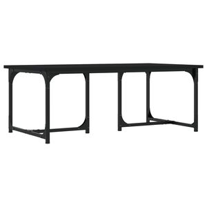 vidaXL Salongbord svart 90x50x35 cm konstruert tre