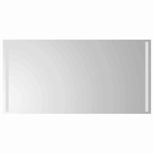vidaXL LED Badevindu med speil Gjennomsiktig 100 x 60 cm herdet glass