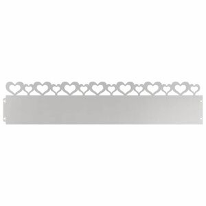 vidaXL Plenkanter 10 stk. 103 x 0,05 x 22 cm Rustfritt st&aring;l S&oslash;lv