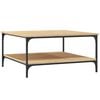 vidaXL Salongbord sonoma eik 80x80x40 cm konstruert tre