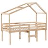 vidaXL Høyseng med tak 80x200 cm heltre furu