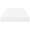 vidaXL Flytende vegghyller 2 stk høyglans hvit 50x23x3,8 cm MDF