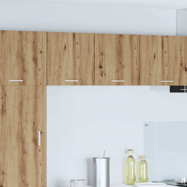 vidaXL Hengende skap med lagring Artisan eik og hvit 40 x 31 x 40 cm