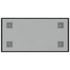vidaXL Veggmontert magnettavle svart 40x20 cm herdet glass