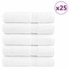 vidaXL Premium badeh&aring;ndkl&aelig;r SOLUND 25 stk hvit 100x150 cm 600gsm
