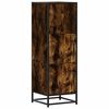 vidaXL Highboard r&oslash;kt eik 35,5x35x106,5 cm konstruert tre og metall