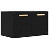vidaXL Veggskap Svart eik 60 x 36,5 x 35 cm Konstruert tre