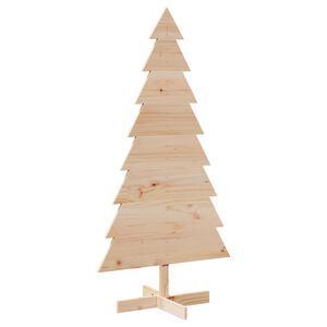 vidaXL Juletre av tre til pynt 150 cm heltre furu