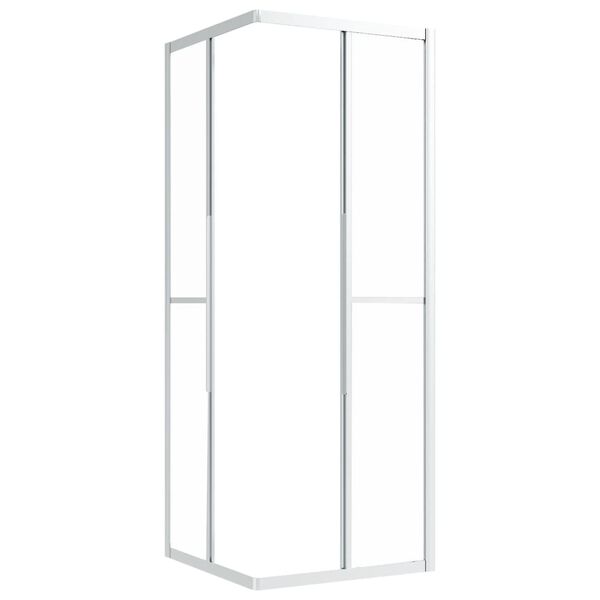 vidaXL Dusjkabinett frostet ESG 80x80x180 cm