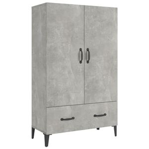 vidaXL Highboard betonggr&aring; 70x31x115 cm konstruert tre