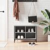 vidaXL Skohylle grå sonoma 69x35x50 cm konstruert tre