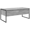 vidaXL Kaffebord Gr&aring; Sonoma 100 x 46 x 40 cm Konstruert tre