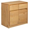 vidaXL Skjenk SAUDA eik 80x43x75,5 cm heltre furu